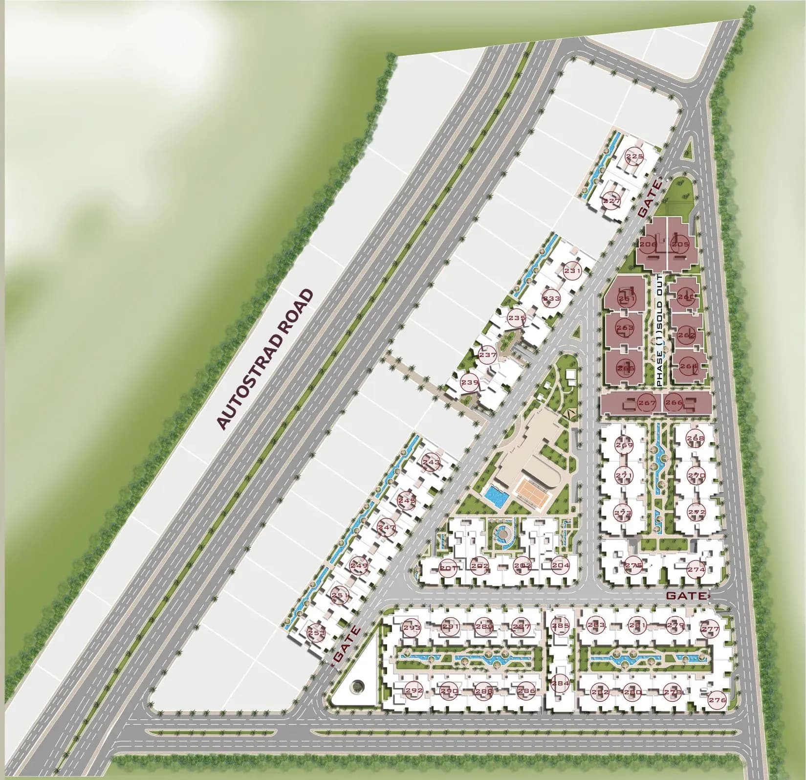 Al Jar, Sheraton — master plan