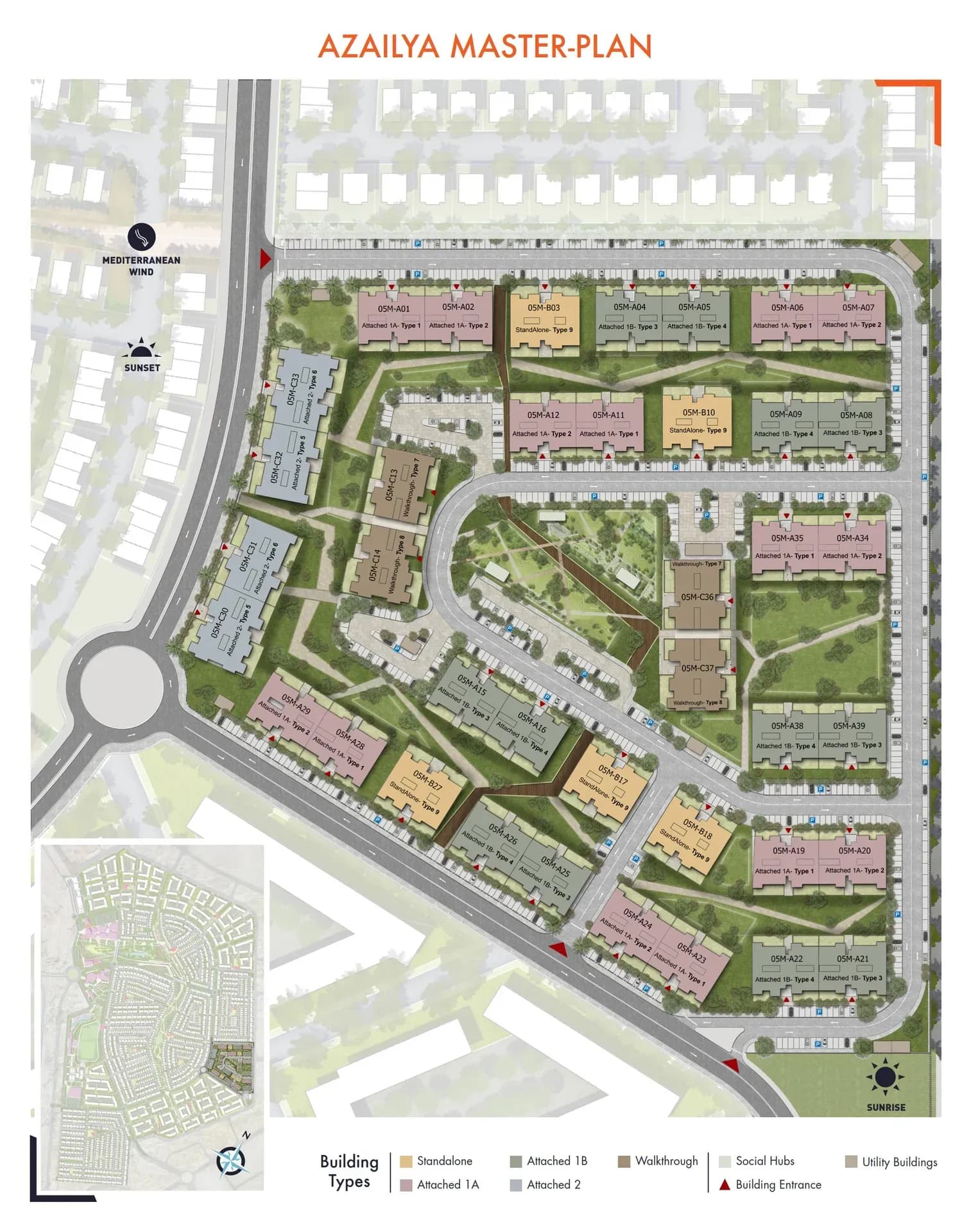 Azailya, El Shorouk — master plan