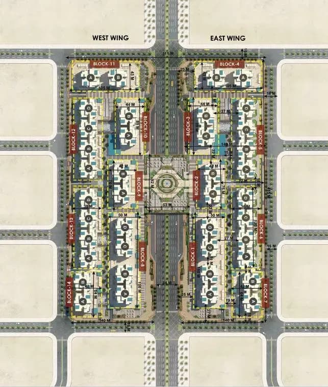 Downtown New Alamein, North Coast — master plan