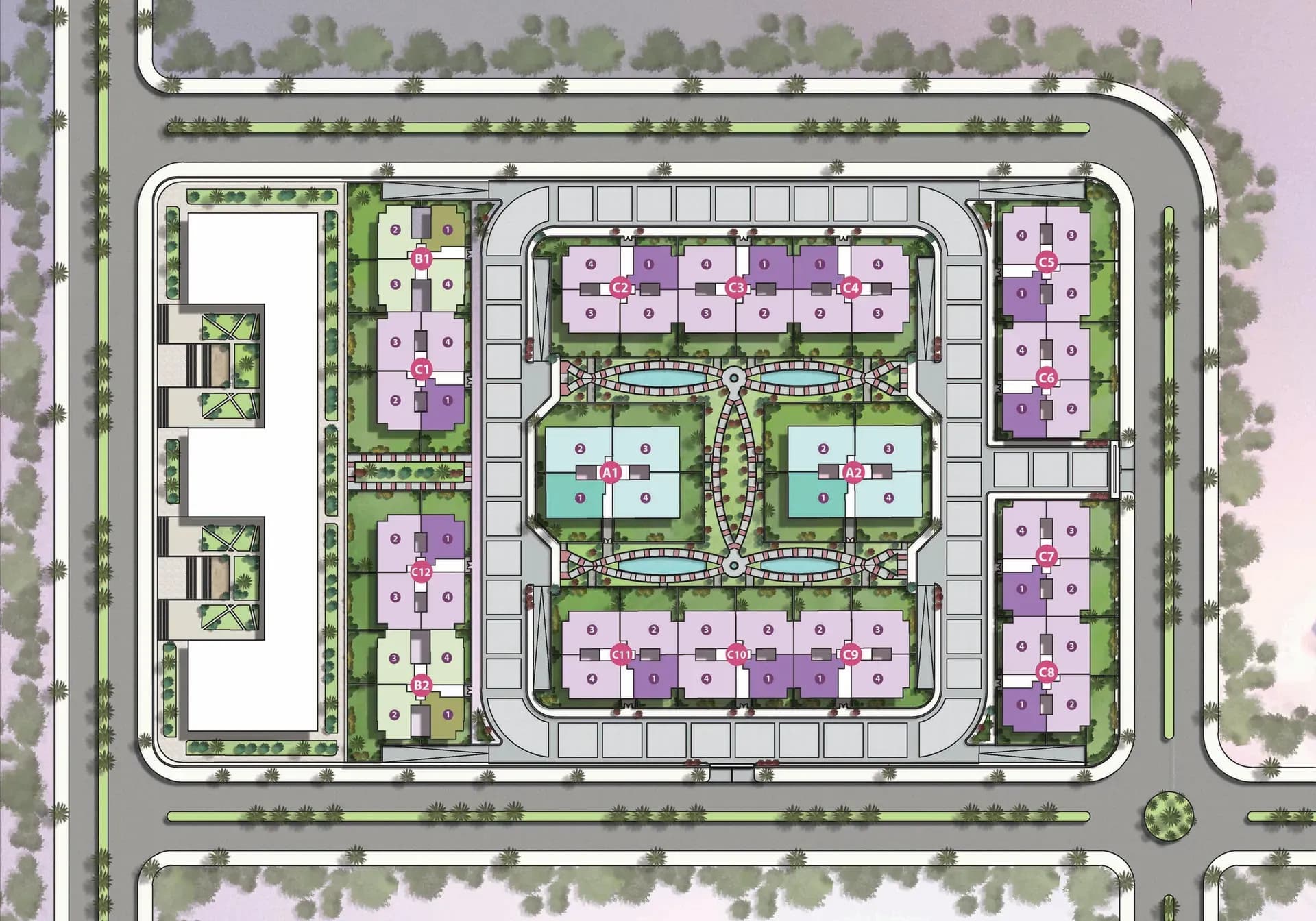 Glory Gardens, Obour City — master plan