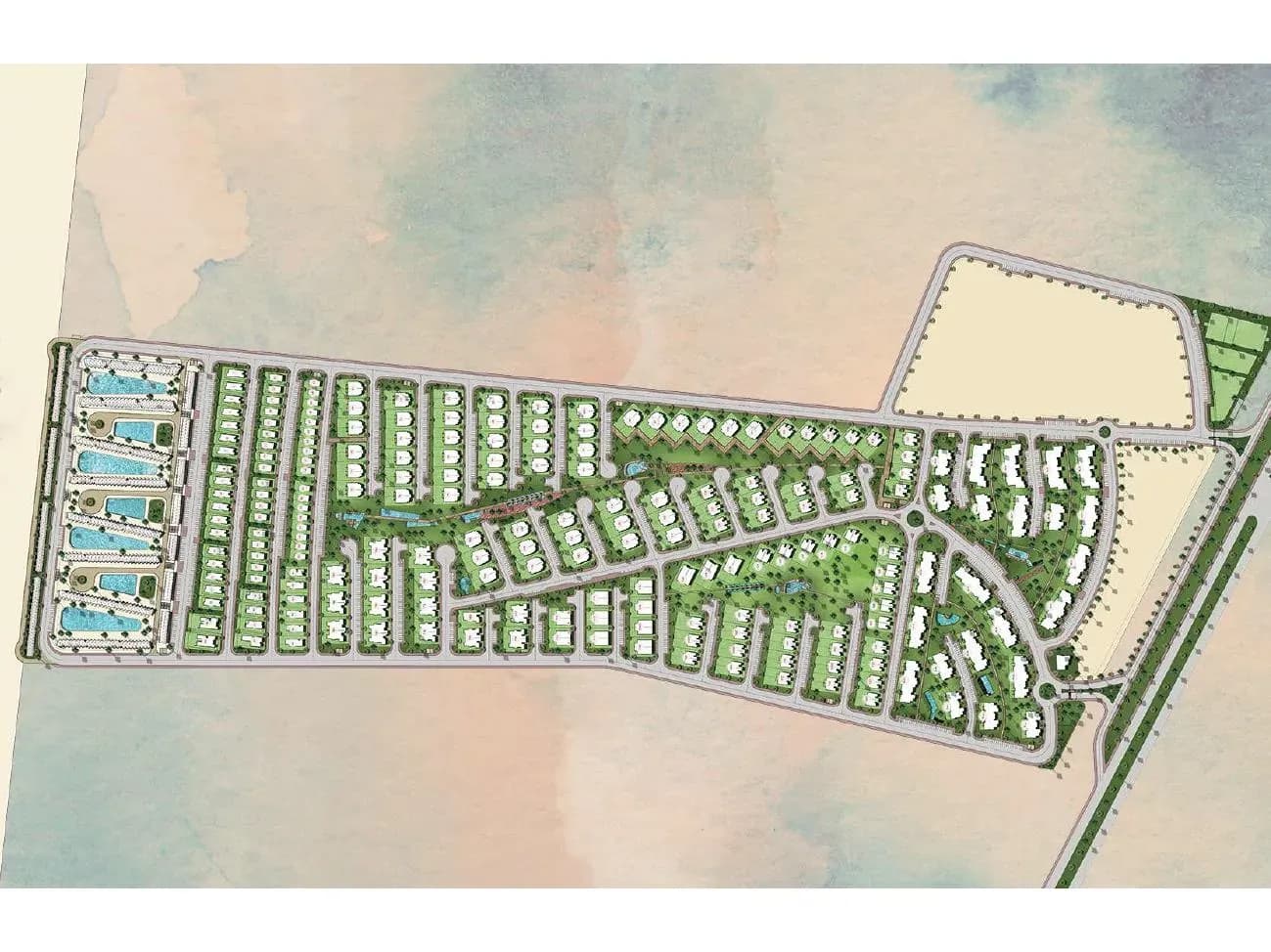 Hacienda West, North Coast — master plan
