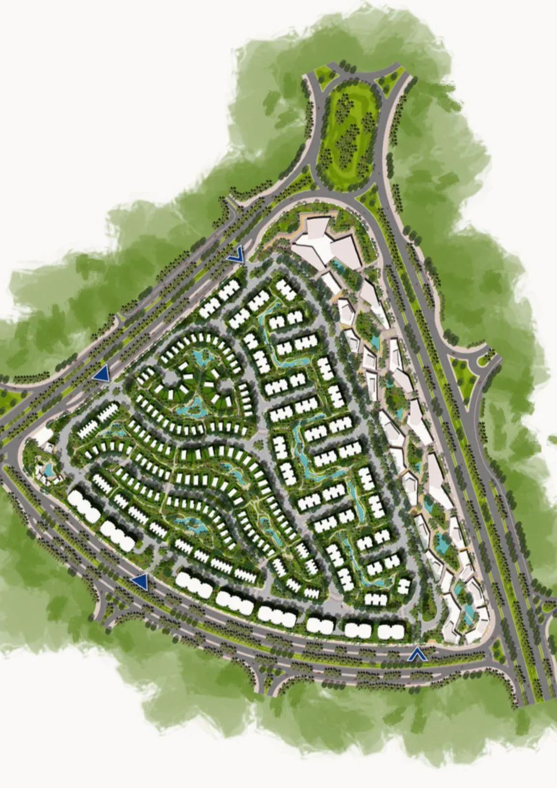 Ivoire East, New Cairo — master plan
