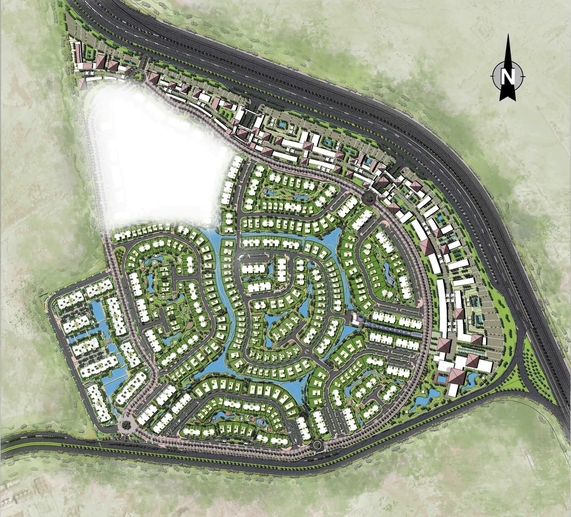 Prive Telal East, New Cairo — master plan