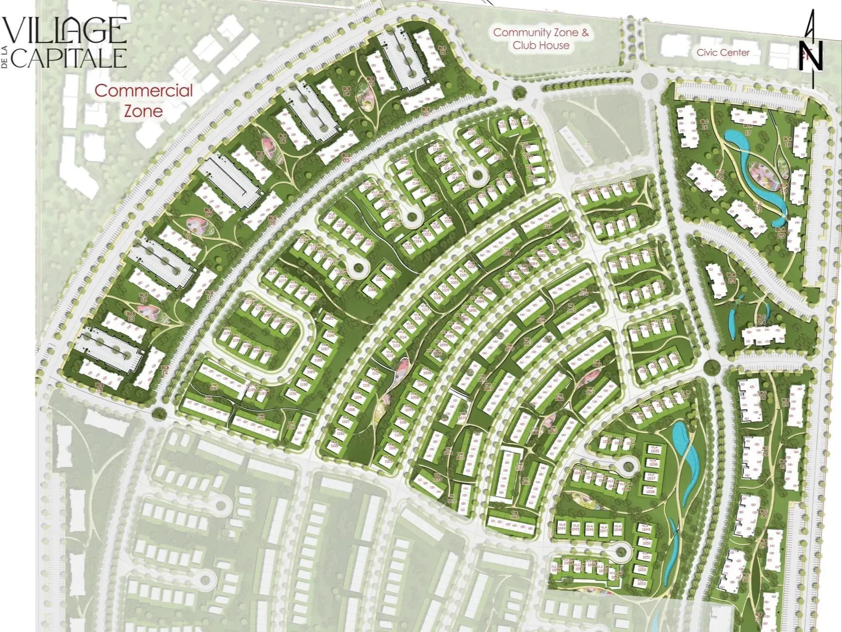 Village De La Capitale, New Capital — master plan
